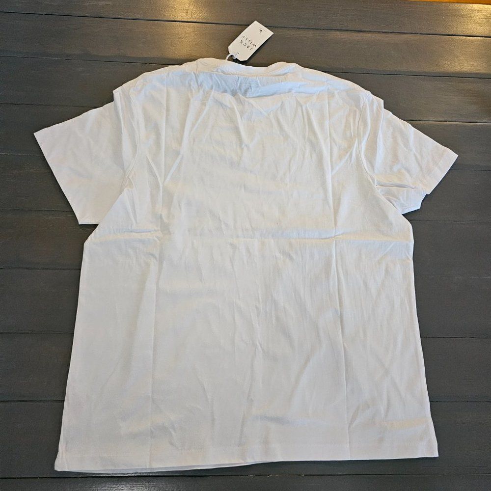 Jack Wills Men's White Sutton Logo Short Sleeve T-Shirt Size Large - Picture 9 of 10